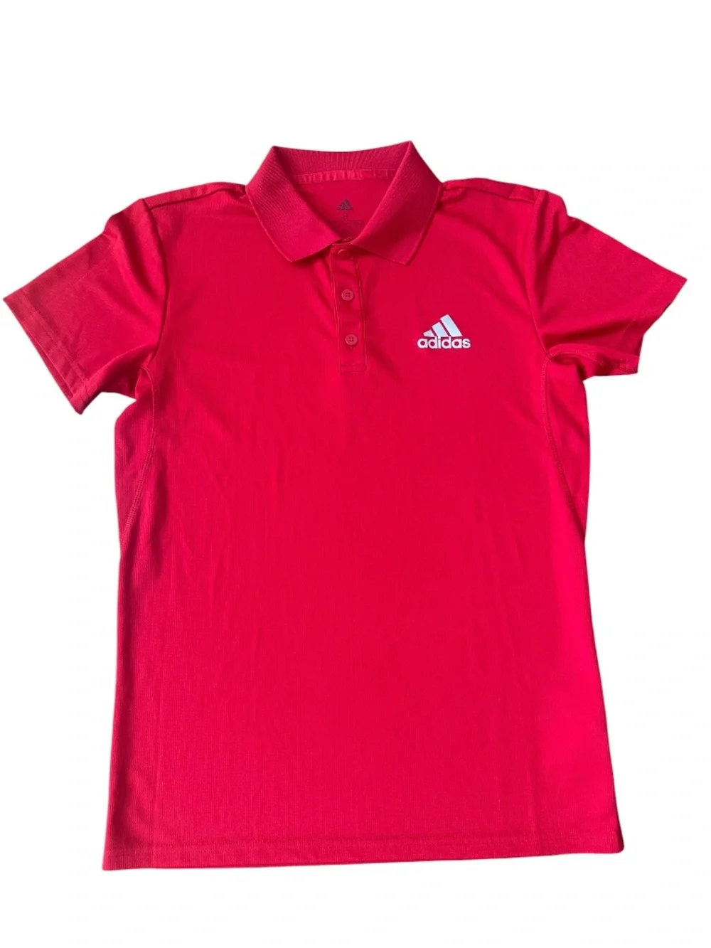 Adidas Climalite Men's Club Tennis Polo Shirt, Scarlet Size Small